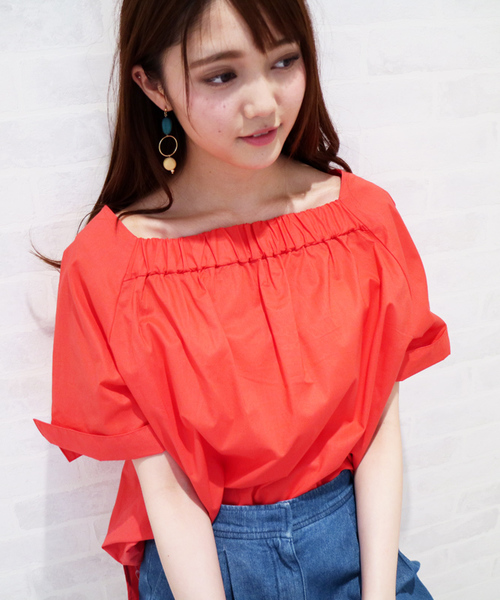 N.(N. Natural Beauty Basic)(エヌエヌナチュラルビューティーベーシック)の「バックギャザーブラウス(シャツ/ブラウス・レディース・ホワイト/ブラウン/レッド/グリーン・MEDIUM)」の16枚目の写真