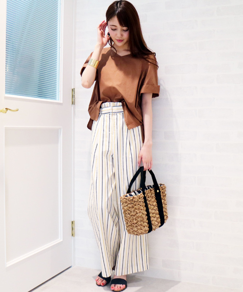 N.(N. Natural Beauty Basic)(エヌエヌナチュラルビューティーベーシック)の「バックギャザーブラウス(シャツ/ブラウス・レディース・ホワイト/ブラウン/レッド/グリーン・MEDIUM)」の18枚目の写真