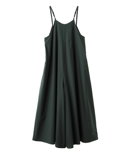 CLANE（クラネ）の「OVER LINE SALOPETTE（ワンピース・レディース・ブラック/グリーン/アイボリー・1/2）」の10枚目の写真