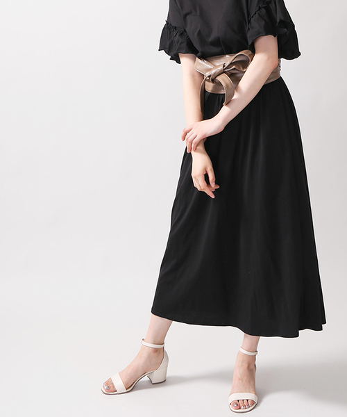 WEGO（ウィゴー）の「WEGO/2WAYフリルマキシワンピース（ワンピース・レディース・ブラック/グリーン/レッド/ワイン・FREE）」の18枚目の写真