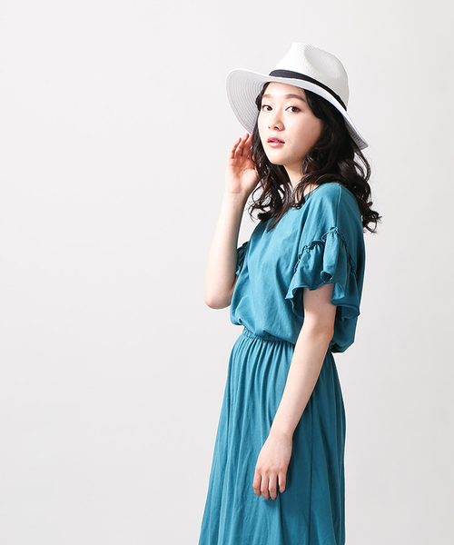 WEGO（ウィゴー）の「WEGO/2WAYフリルマキシワンピース（ワンピース・レディース・ブラック/グリーン/レッド/ワイン・FREE）」の17枚目の写真