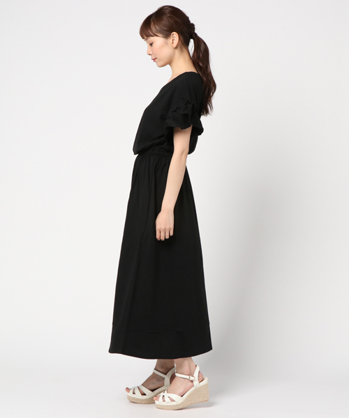 WEGO（ウィゴー）の「WEGO/2WAYフリルマキシワンピース（ワンピース・レディース・ブラック/グリーン/レッド/ワイン・FREE）」の6枚目の写真