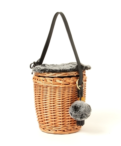 Studio Clip スタディオクリップ の 2wayフェイクファーカゴバッグ かごバッグ Wear