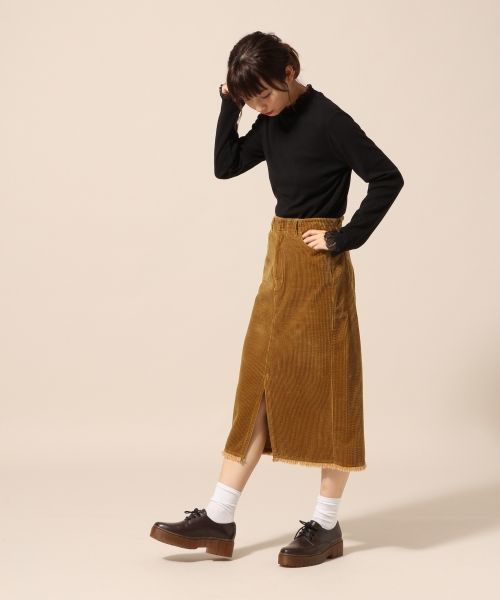 LOWRYS FARM(ローリーズファーム)の「リブレースツキハイネックLS 769225 (Tシャツ/カットソー・レディース・ホワイト/ブラック/ホワイト×ブラック・MEDIUM/LARGE)」の11枚目の写真