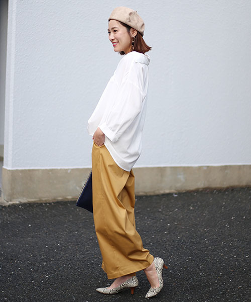 Bou Jeloud(ブージュルード)の「【WEB限定】スキッパーツイストブラウス(シャツ/ブラウス・レディース・ブラック/オフホワイト/カーキ・FREE)」の7枚目の写真