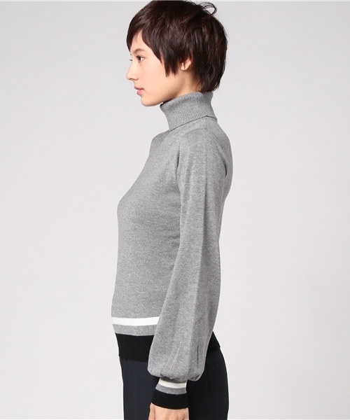 LOVELESS(ラブレス)の「【LOVELESS】WOMENS バルーンスリーブタートルニット(ニット/セーター・レディース・グレー/ワインレッド・34/36)」の7枚目の写真
