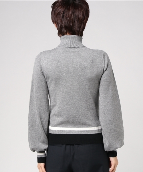 LOVELESS(ラブレス)の「【LOVELESS】WOMENS バルーンスリーブタートルニット(ニット/セーター・レディース・グレー/ワインレッド・34/36)」の6枚目の写真