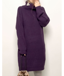 Re:EDIT（リエディ）の「ざっくりルーズタートルネックニットワンピース（ワンピース）」