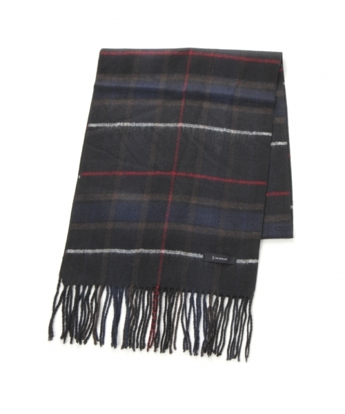 RAGEBLUE(レイジブルー)の「チェックマフラー/771925(マフラー・メンズ・ホワイト/ブラック/ネイビー/レッド/グリーン/ダークグレー・FREE)」の7枚目の写真