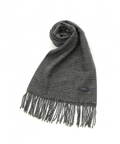 RAGEBLUE(レイジブルー)の「チェックマフラー/771925(マフラー・メンズ・ホワイト/ブラック/ネイビー/レッド/グリーン/ダークグレー・FREE)」の13枚目の写真