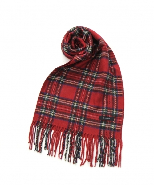 RAGEBLUE(レイジブルー)の「チェックマフラー/771925(マフラー・メンズ・ホワイト/ブラック/ネイビー/レッド/グリーン/ダークグレー・FREE)」の16枚目の写真