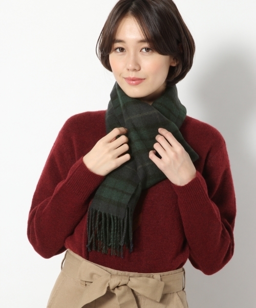 RAGEBLUE(レイジブルー)の「チェックマフラー/771925(マフラー・メンズ・ホワイト/ブラック/ネイビー/レッド/グリーン/ダークグレー・FREE)」の18枚目の写真