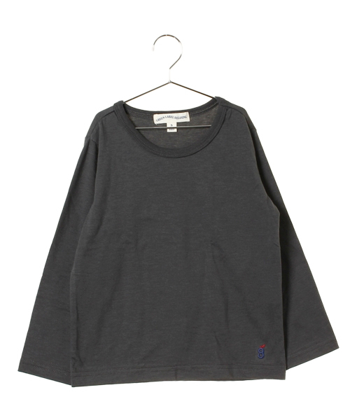 green label relaxing(グリーンレーベルリラクシング)の「【KIDS】THERMO GREEN ムジ マルエリ ロングスリーブ(Tシャツ/カットソー・キッズ・ブラック/グレー/ケリー・XS/95/S/105/M/115/L/125)」の2枚目の写真