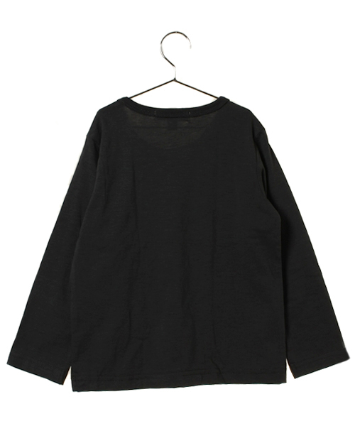 green label relaxing(グリーンレーベルリラクシング)の「【KIDS】THERMO GREEN ムジ マルエリ ロングスリーブ(Tシャツ/カットソー・キッズ・ブラック/グレー/ケリー・XS/95/S/105/M/115/L/125)」の4枚目の写真