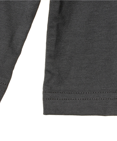 green label relaxing(グリーンレーベルリラクシング)の「【KIDS】THERMO GREEN ムジ マルエリ ロングスリーブ(Tシャツ/カットソー・キッズ・ブラック/グレー/ケリー・XS/95/S/105/M/115/L/125)」の7枚目の写真