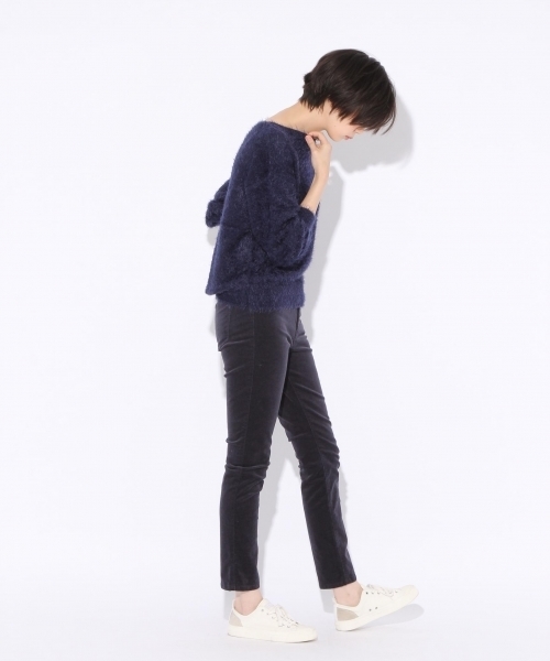 niko and...（ニコアンド）の「オリジナルフェザーヤーンプルオーバーニット（ニット/セーター・レディース・ピンク/グリーン/モカ/ネイビー・LARGE/MEDIUM）」の19枚目の写真