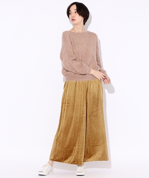 niko and...（ニコアンド）の「オリジナルフェザーヤーンプルオーバーニット（ニット/セーター・レディース・ピンク/グリーン/モカ/ネイビー・LARGE/MEDIUM）」の20枚目の写真