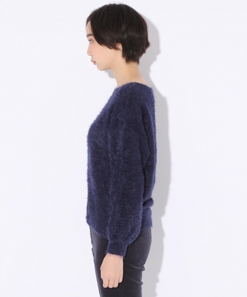 niko and...（ニコアンド）の「オリジナルフェザーヤーンプルオーバーニット（ニット/セーター・レディース・ピンク/グリーン/モカ/ネイビー・LARGE/MEDIUM）」の11枚目の写真