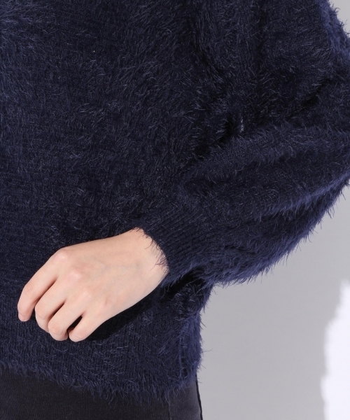 niko and...（ニコアンド）の「オリジナルフェザーヤーンプルオーバーニット（ニット/セーター・レディース・ピンク/グリーン/モカ/ネイビー・LARGE/MEDIUM）」の14枚目の写真