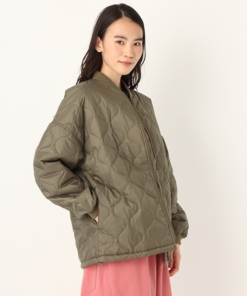 niko and...（ニコアンド）の「オリジナルキルトライナー型コート（ブルゾン・レディース・ブラック/オフホワイト/カーキ・LARGE/MEDIUM）」の3枚目の写真