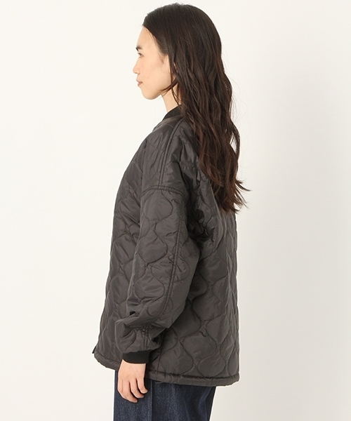 niko and...（ニコアンド）の「オリジナルキルトライナー型コート（ブルゾン・レディース・ブラック/オフホワイト/カーキ・LARGE/MEDIUM）」の8枚目の写真