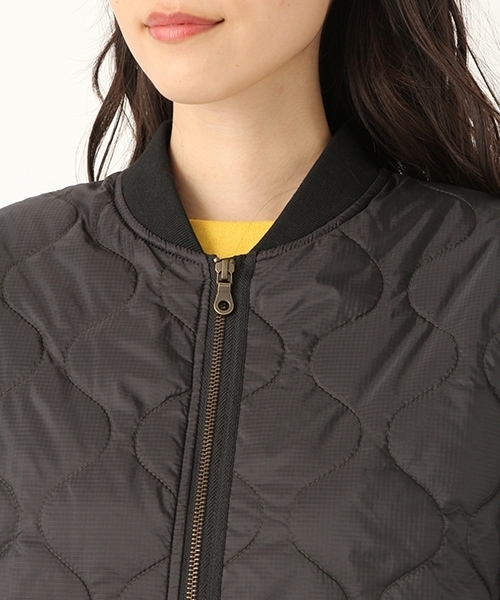 niko and...（ニコアンド）の「オリジナルキルトライナー型コート（ブルゾン・レディース・ブラック/オフホワイト/カーキ・LARGE/MEDIUM）」の10枚目の写真