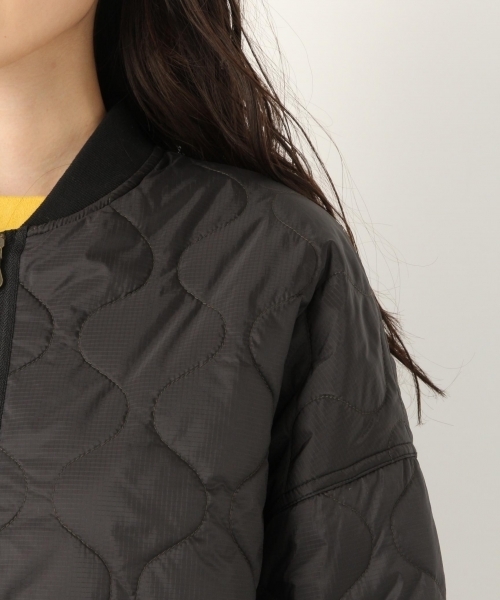 niko and...（ニコアンド）の「オリジナルキルトライナー型コート（ブルゾン・レディース・ブラック/オフホワイト/カーキ・LARGE/MEDIUM）」の11枚目の写真