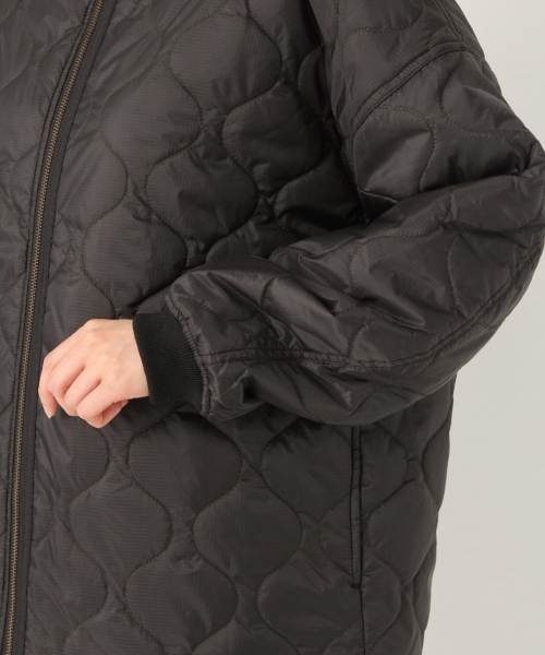 niko and...（ニコアンド）の「オリジナルキルトライナー型コート（ブルゾン・レディース・ブラック/オフホワイト/カーキ・LARGE/MEDIUM）」の12枚目の写真