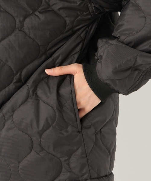 niko and...（ニコアンド）の「オリジナルキルトライナー型コート（ブルゾン・レディース・ブラック/オフホワイト/カーキ・LARGE/MEDIUM）」の13枚目の写真