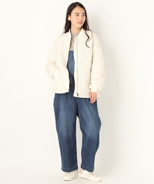 niko and...（ニコアンド）の「オリジナルキルトライナー型コート（ブルゾン・レディース・ブラック/オフホワイト/カーキ・LARGE/MEDIUM）」の19枚目の写真