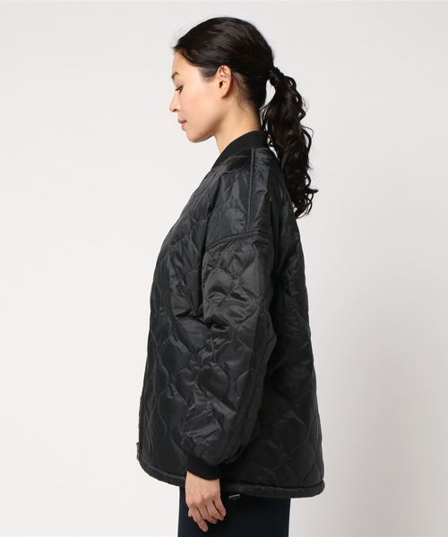 niko and...（ニコアンド）の「オリジナルキルトライナー型コート（ブルゾン・レディース・ブラック/オフホワイト/カーキ・LARGE/MEDIUM）」の6枚目の写真