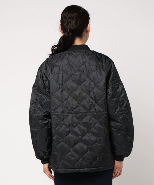 niko and...（ニコアンド）の「オリジナルキルトライナー型コート（ブルゾン・レディース・ブラック/オフホワイト/カーキ・LARGE/MEDIUM）」の5枚目の写真