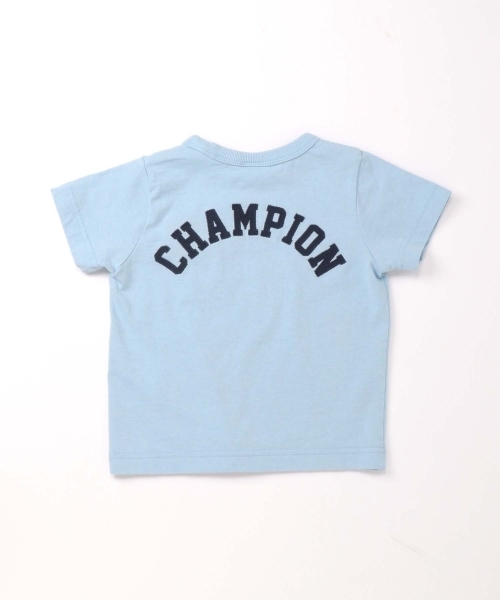 Champion（チャンピオン）の「CHAMPION/チャンピオン CHENILLE TEE/シェニールTシャツ（Tシャツ/カットソー・キッズ・ホワイト/サックスブルー/グリーン/ブラック/ピンク/ネイビー・100/110/120/140/130）」の11枚目の写真