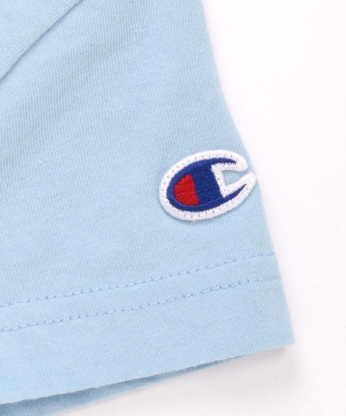 Champion（チャンピオン）の「CHAMPION/チャンピオン CHENILLE TEE/シェニールTシャツ（Tシャツ/カットソー・キッズ・ホワイト/サックスブルー/グリーン/ブラック/ピンク/ネイビー・100/110/120/140/130）」の14枚目の写真