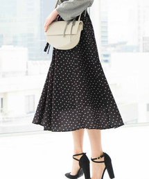 IEDIT | ＩＥＤＩＴ　ふわりと揺れるドットプリントロングスカート(スカート)