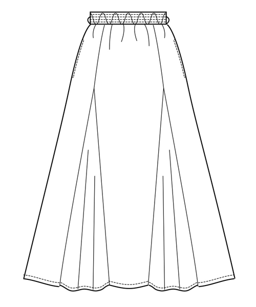 IEDIT（イディット）の「ＩＥＤＩＴ　ふわりと揺れるドットプリントロングスカート（スカート・レディース・ブラック/ワインレッド・SMALL/MEDIUM/LARGE/X-LARGE/XX-LARGE）」の13枚目の写真