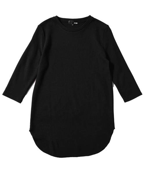 MinoriTY(マイノリティ)の「ロンT 7分袖 ワッフル ロング丈 クルーネック(Tシャツ/カットソー・メンズ・ブラック/ベージュ/カーキ/ピンク/オフホワイト/杢グレー/ネイビー・L/M/XL)」の11枚目の写真