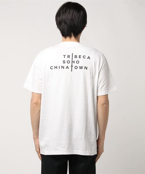 ADAM ET ROPE'(アダムエロペ)の「CANAL FILM FESTA T(Tシャツ/カットソー・メンズ・ホワイト/ブラック・L/M)」の4枚目の写真