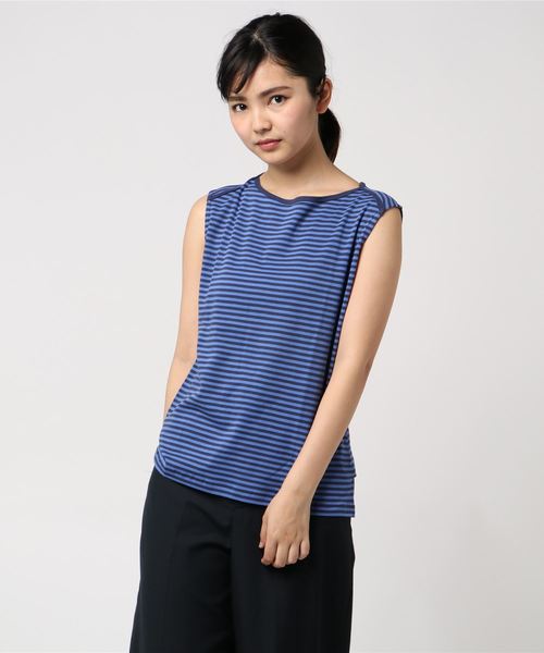 AMERICAN HOLIC(アメリカンホリック)の「・60新疆綿スムース 12col. 変形ボートネック★(Tシャツ/カットソー・レディース・チャコールグレー/レッド/モカ/ミント/ブルー/イエロー系その他2/オフホワイト/ブラック/ピンク/ネイビー/イエロー/ブルー系その他2・L/M)」の8枚目の写真