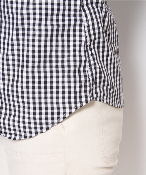 SHIPS for women（シップスフォーウィメン）の「スキッパーギンガムシャツ（シャツ/ブラウス・レディース・ブラック/ブルー・SMALL/MEDIUM）」の8枚目の写真