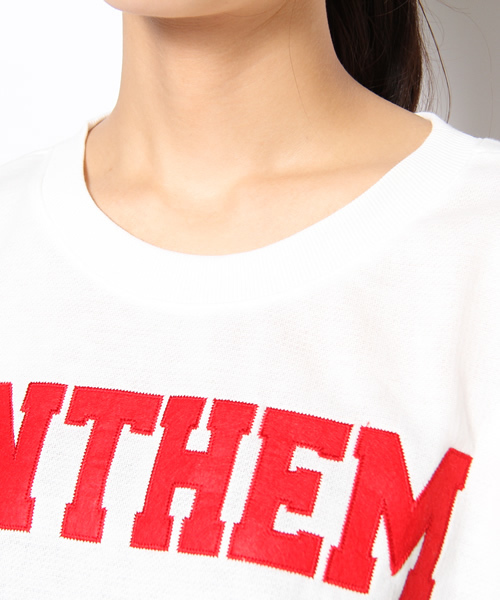 WEGO（ウィゴー）の「WEGO/アメカジプリント切替スウェット（5）（スウェット・レディース・ホワイト系その他/ネイビー/オフホワイト・FREE）」の7枚目の写真