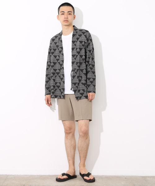 ADAM ET ROPE'（アダムエロペ）の「【OJO+ × ADAM ET ROPE'】ペーパーヤーントッパーカーディガン（カーディガン/ボレロ・メンズ・ブラック/オレンジ/スミクロ・M/L）」の5枚目の写真