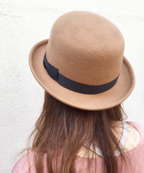 polcadot(ポルカドット)の「ベルト付きボーラー(ハット・レディース・ブラック/ベージュ/ネイビー/グレー/レッド・フリー)」の8枚目の写真