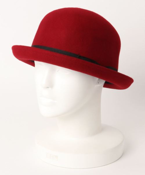 polcadot(ポルカドット)の「ベルト付きボーラー(ハット・レディース・ブラック/ベージュ/ネイビー/グレー/レッド・フリー)」の9枚目の写真