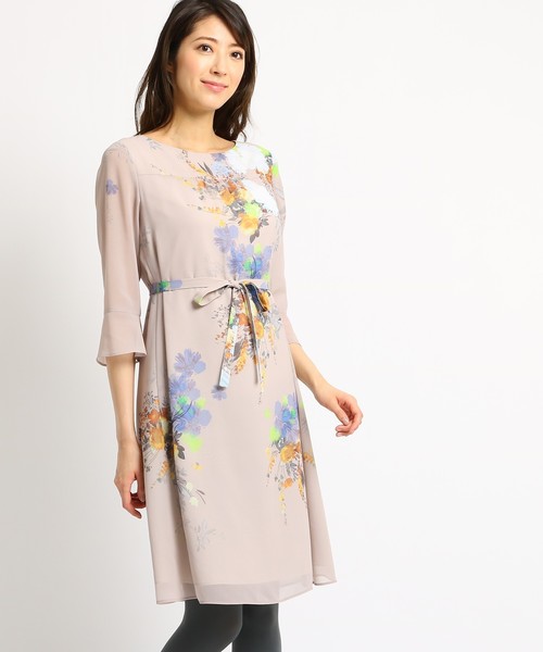 セール シアースリーブフラワープリントワンピース 545 18 02 をセール価格で購入できます World 洗える Online Sunauna スーナウーナ のファッション ワンピース ドレス シアースリーブフラワープリントワンピース ワンピース 人気ストア