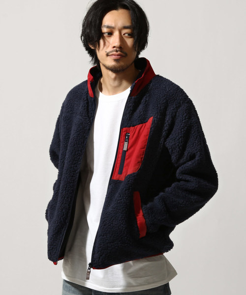 ZIP FIVE(ジップファイブ)の「【ZIP FIVE】ボアスタンドブルゾン(ブルゾン・メンズ・ホワイト/ブラック/ベージュ/ネイビー/グレー/オリーブ/ブラウン/ベージュ系その他/グリーン・MEDIUM/LARGE/X-LARGE)」の9枚目の写真