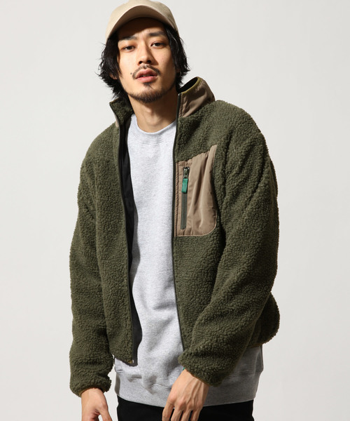 ZIP FIVE(ジップファイブ)の「【ZIP FIVE】ボアスタンドブルゾン(ブルゾン・メンズ・ホワイト/ブラック/ベージュ/ネイビー/グレー/オリーブ/ブラウン/ベージュ系その他/グリーン・MEDIUM/LARGE/X-LARGE)」の7枚目の写真