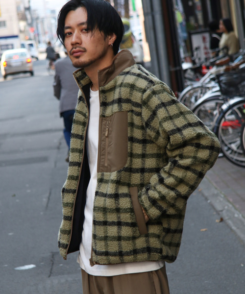 ZIP FIVE(ジップファイブ)の「【ZIP FIVE】ボアスタンドブルゾン(ブルゾン・メンズ・ホワイト/ブラック/ベージュ/ネイビー/グレー/オリーブ/ブラウン/ベージュ系その他/グリーン・MEDIUM/LARGE/X-LARGE)」の6枚目の写真