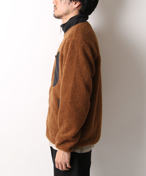 ZIP FIVE(ジップファイブ)の「【ZIP FIVE】ボアスタンドブルゾン(ブルゾン・メンズ・ホワイト/ブラック/ベージュ/ネイビー/グレー/オリーブ/ブラウン/ベージュ系その他/グリーン・MEDIUM/LARGE/X-LARGE)」の18枚目の写真