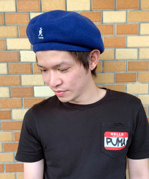 KANGOL（カンゴール）の「[KANGOL]Wool Jax Beret/[カンゴール]ウール ジャックス ベレー（ハンチング/ベレー帽・レディース・ブラック/グレー/ブルー・L/M）」の10枚目の写真